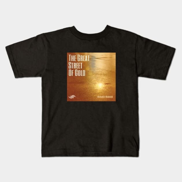 The Great Street of Gold Album Cover Art Minimalist Square Designs Marako + Marcus The Anjo Project Band Kids T-Shirt by Anjo